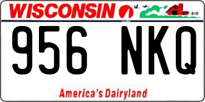 WI license plate 956NKQ