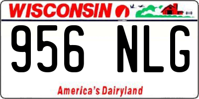 WI license plate 956NLG