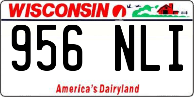 WI license plate 956NLI