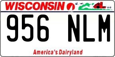 WI license plate 956NLM