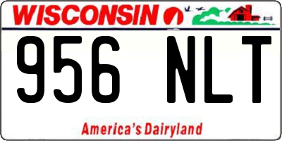 WI license plate 956NLT