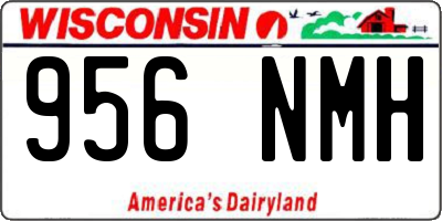 WI license plate 956NMH