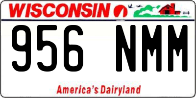 WI license plate 956NMM