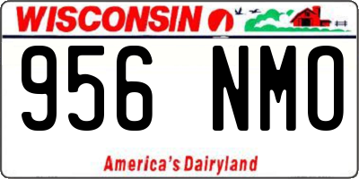 WI license plate 956NMO