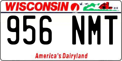 WI license plate 956NMT