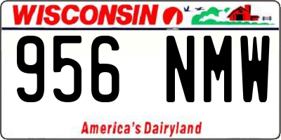 WI license plate 956NMW