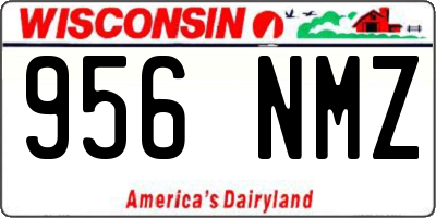WI license plate 956NMZ