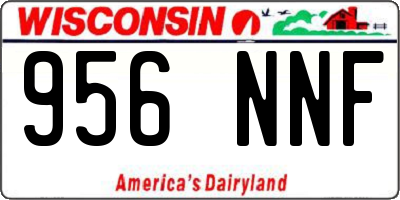 WI license plate 956NNF