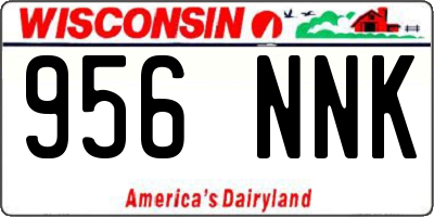 WI license plate 956NNK