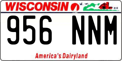 WI license plate 956NNM