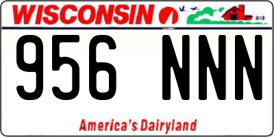 WI license plate 956NNN
