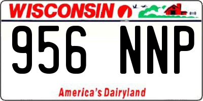 WI license plate 956NNP