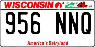 WI license plate 956NNQ
