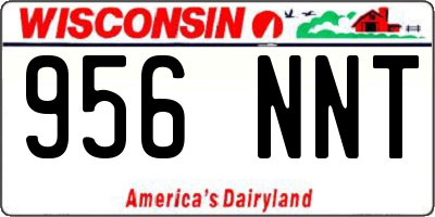 WI license plate 956NNT