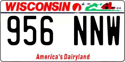 WI license plate 956NNW