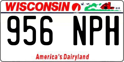 WI license plate 956NPH