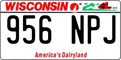 WI license plate 956NPJ