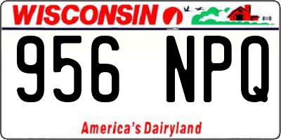 WI license plate 956NPQ