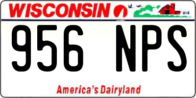 WI license plate 956NPS