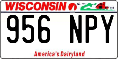 WI license plate 956NPY