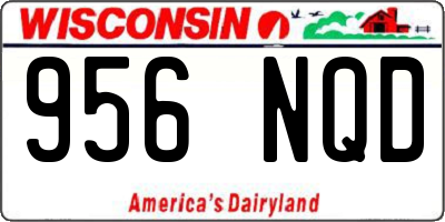 WI license plate 956NQD