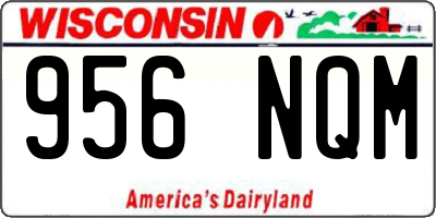WI license plate 956NQM