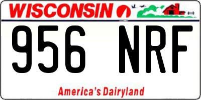 WI license plate 956NRF