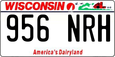 WI license plate 956NRH