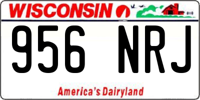 WI license plate 956NRJ