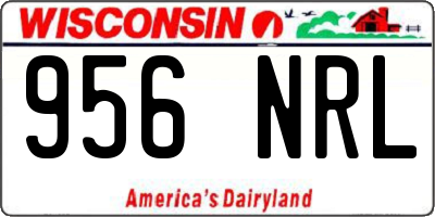 WI license plate 956NRL