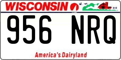 WI license plate 956NRQ