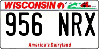 WI license plate 956NRX
