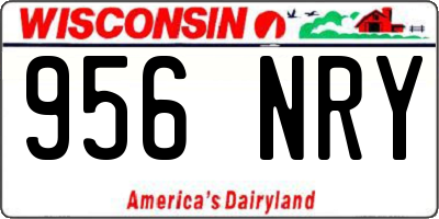 WI license plate 956NRY