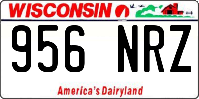 WI license plate 956NRZ