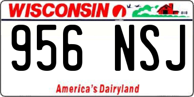 WI license plate 956NSJ