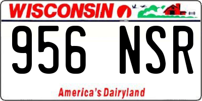 WI license plate 956NSR