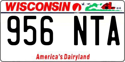 WI license plate 956NTA