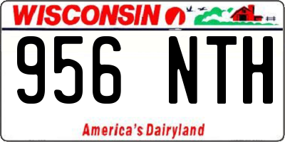 WI license plate 956NTH