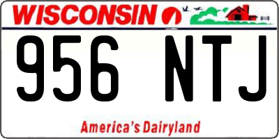 WI license plate 956NTJ