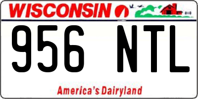 WI license plate 956NTL