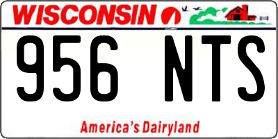 WI license plate 956NTS