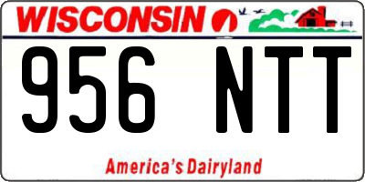 WI license plate 956NTT