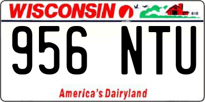 WI license plate 956NTU