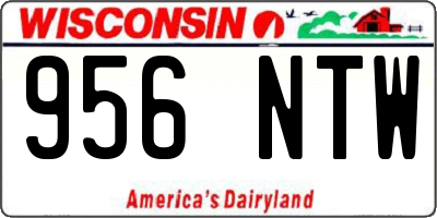 WI license plate 956NTW