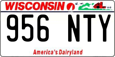 WI license plate 956NTY