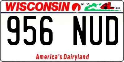 WI license plate 956NUD