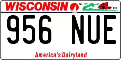 WI license plate 956NUE