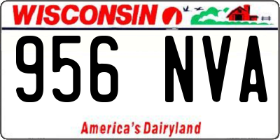 WI license plate 956NVA