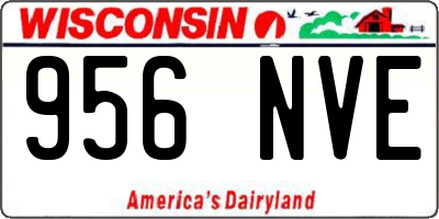 WI license plate 956NVE