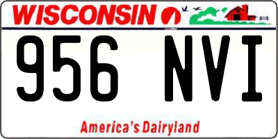 WI license plate 956NVI